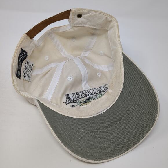 Columbia Sportswear Slideback Baseball Cap Beige One Size Adjustable Embroidered - Picture 7 of 9